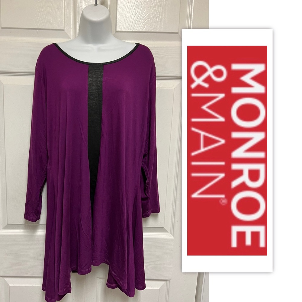 Monroe & Main Plum Snakeskin Top